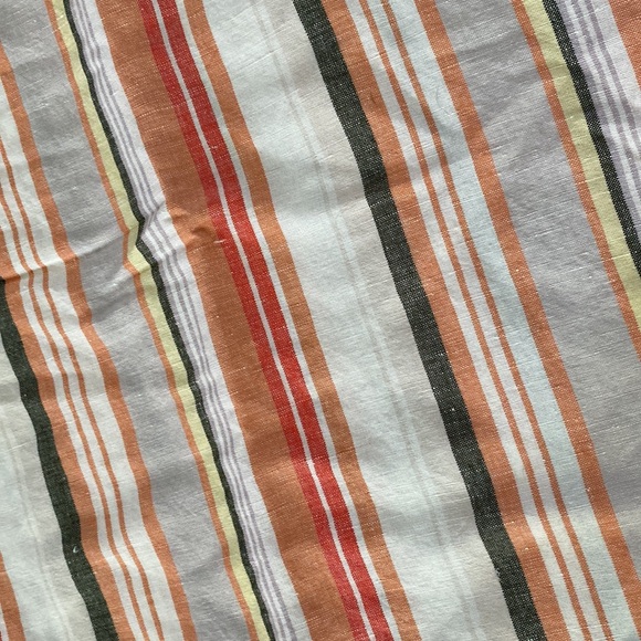 Striped Linen Top orange cream - Picture 2 of 8